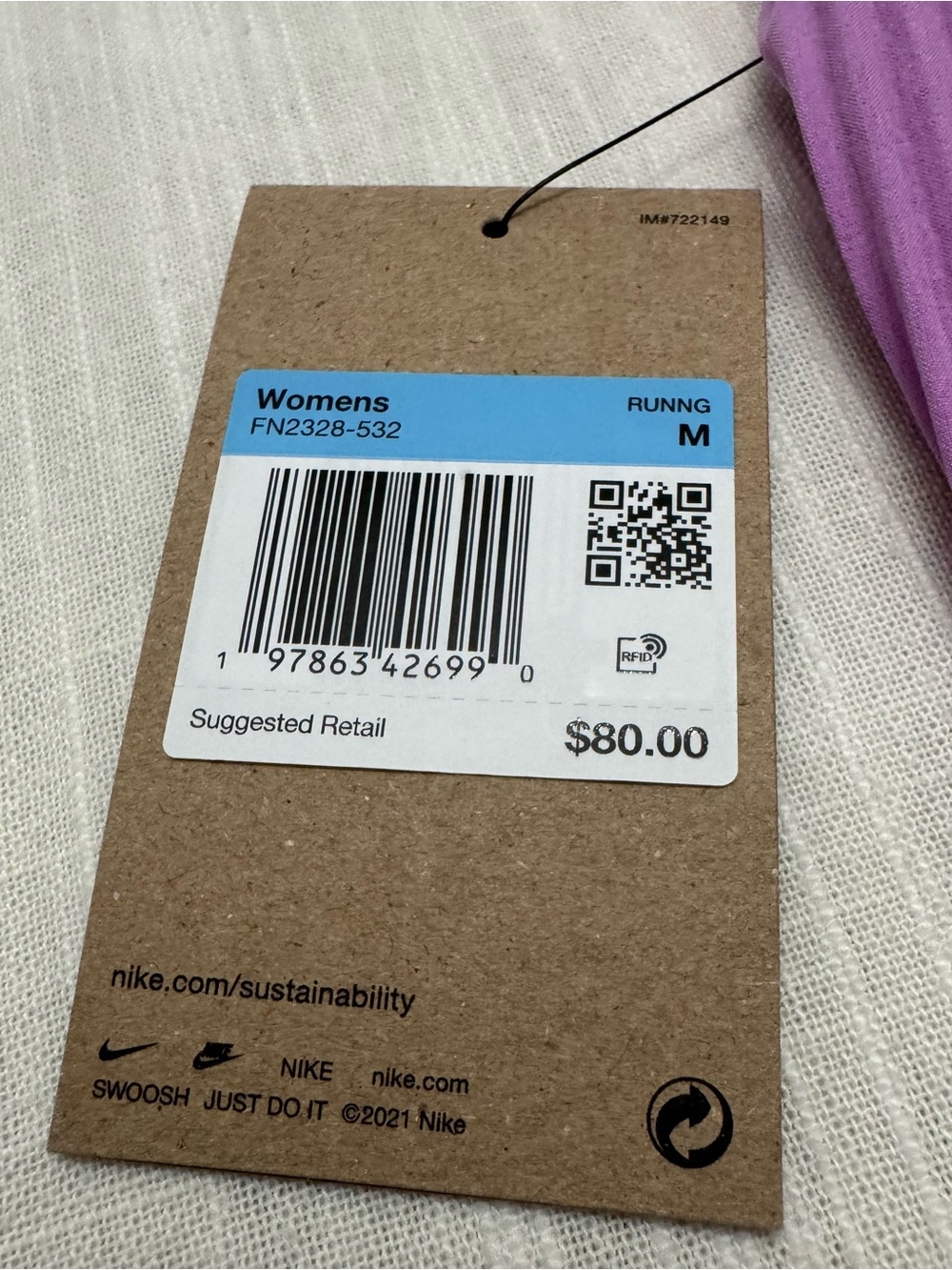 Nike AeroSwift Dri-FIT ADV Womens Sz M Lilac Running Lined Shorts FN2328-532 NWT - Picture 14 of 16